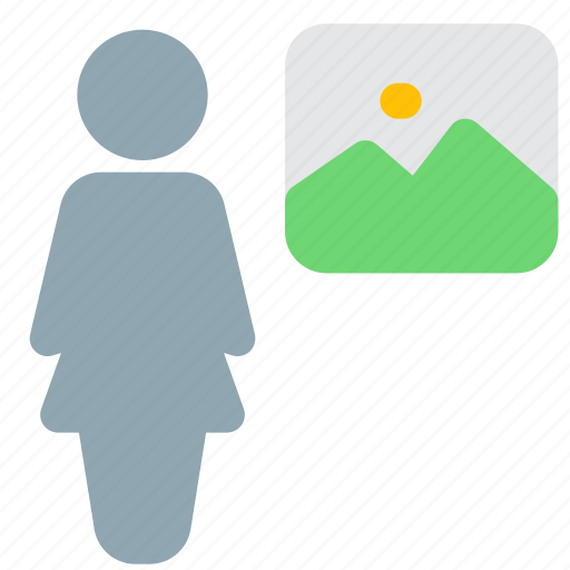 Single, woman, gallery, photo icon - Download on Iconfinder