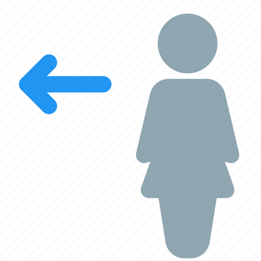 Single, woman, login, arrow, left icon - Download on Iconfinder