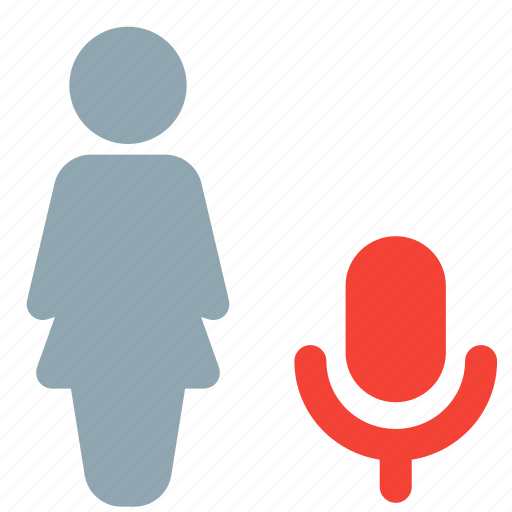 Single, woman, record, microphone icon - Download on Iconfinder