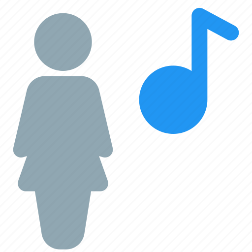 Single, woman, song, music icon - Download on Iconfinder