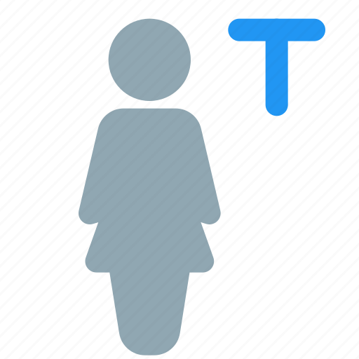 Single, woman, text, edit, font icon - Download on Iconfinder