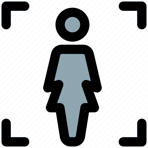 Single, woman, focus, frame icon - Download on Iconfinder