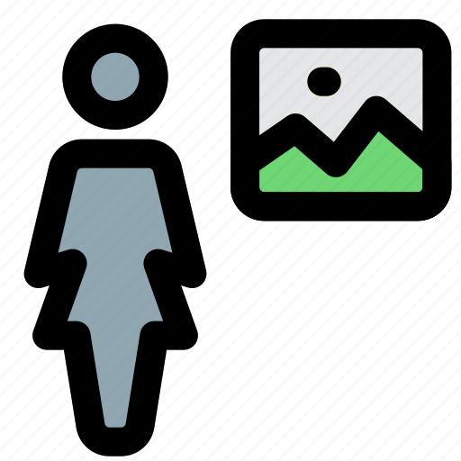 Single, woman, image, gallery icon - Download on Iconfinder