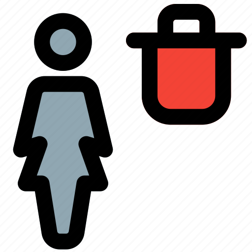 Single, woman, trash, delete, garbage bin icon - Download on Iconfinder