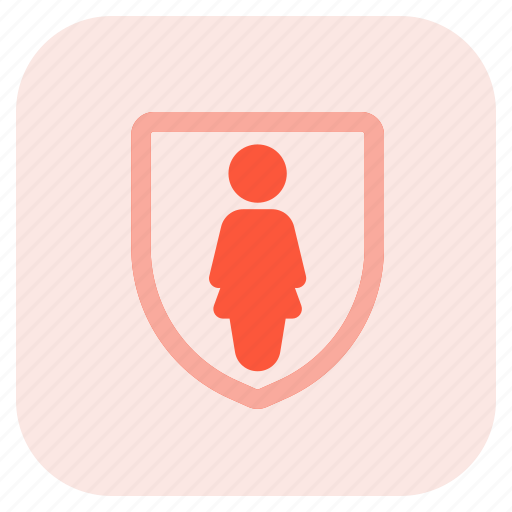 Single, woman, security, protect icon - Download on Iconfinder