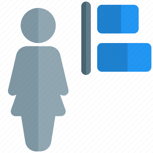 Align, left, single woman, content icon - Download on Iconfinder