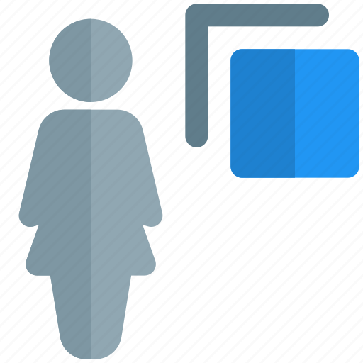 Bring, to, front, single woman, document icon - Download on Iconfinder