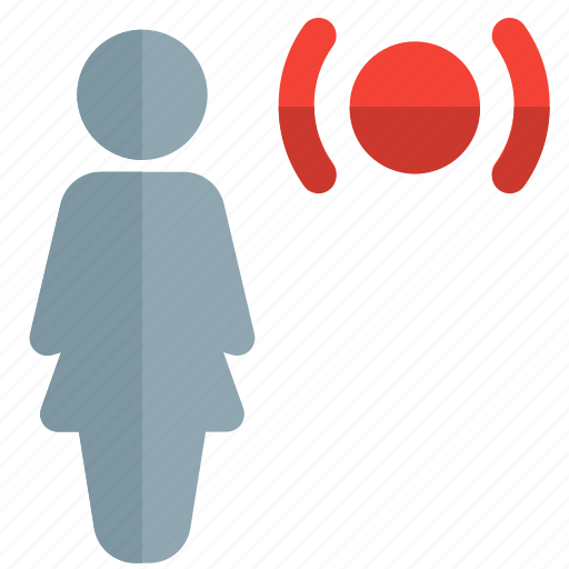 Signal, single woman, connection, network icon - Download on Iconfinder