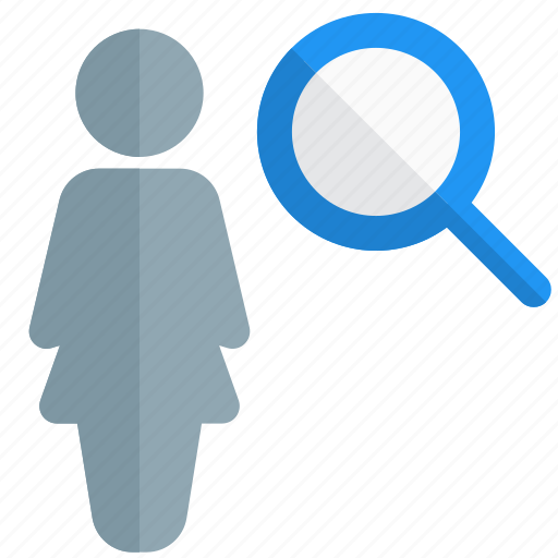 View, single woman, search, lens icon - Download on Iconfinder