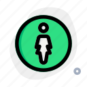 circle, single woman, round, avatar