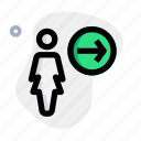 direction, single woman, arrow, pointer