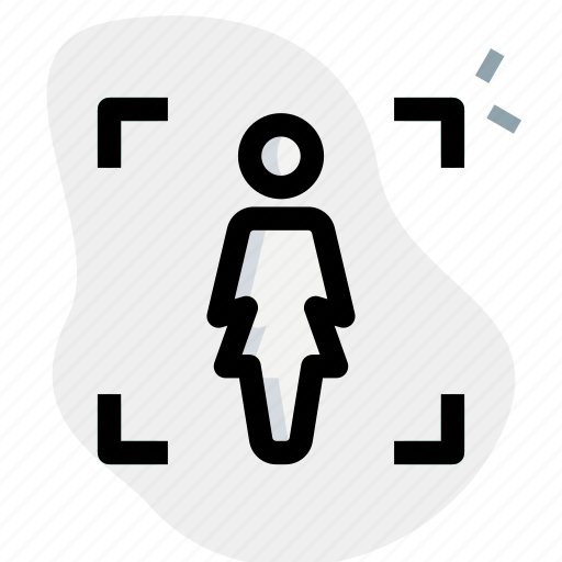 Focus, single woman, target, goal icon - Download on Iconfinder