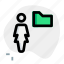 folder, single woman, file, document 