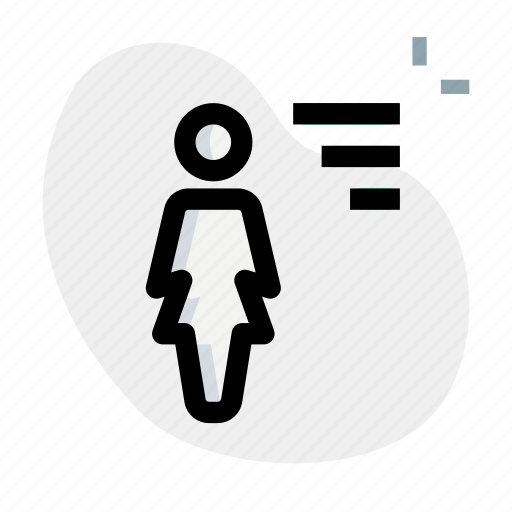 Sort, funnel, single woman, filter icon - Download on Iconfinder