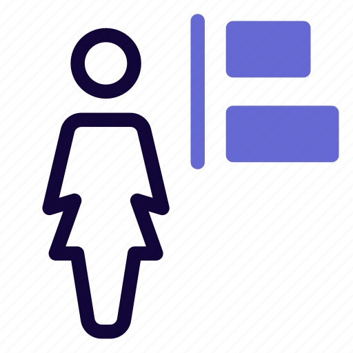 Single, woman, align, left, content icon - Download on Iconfinder