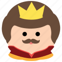 char, crown, king, male, man, mustache, royalty