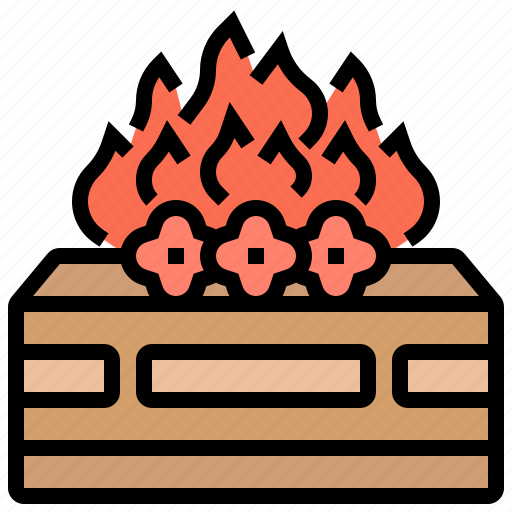 Burn, cremation, death, flame, funeral icon - Download on Iconfinder