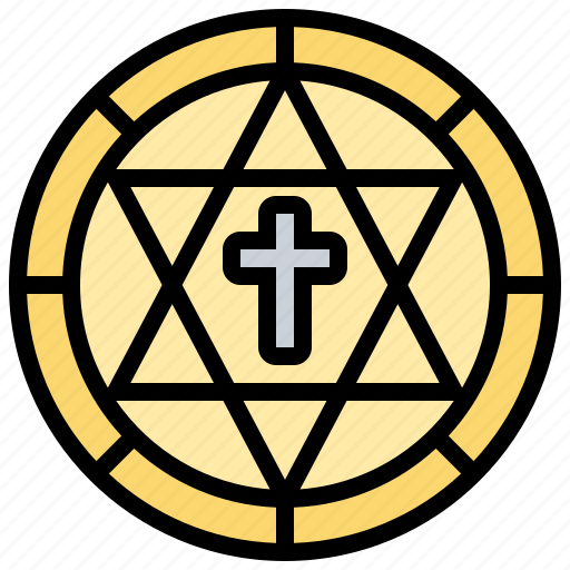 Cross, faith, jewish, judaism, religious icon - Download on Iconfinder