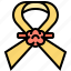 attribute, ceremonial, mourning, ribbon, support 