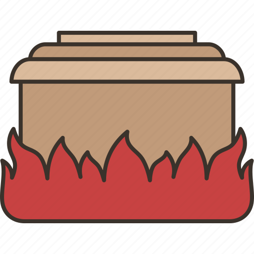 Cremation, burn, death, funeral, ceremony icon - Download on Iconfinder