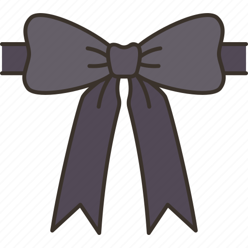 Ribbon, bow, funereal, condolences, remembrance icon - Download on Iconfinder