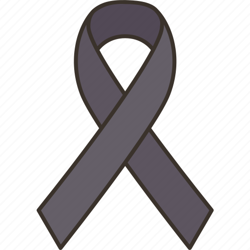 Ribbon, death, funeral, mourning, remembrance icon - Download on Iconfinder