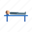 accident, body, dead, death, person, sheet, table 