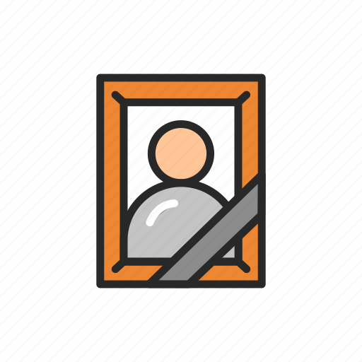 Funeral, service, mourning, photo, frame icon - Download on Iconfinder