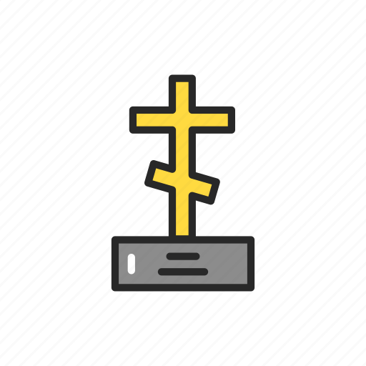 Tombstone, cross, death, funeral, service icon - Download on Iconfinder