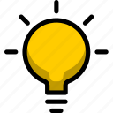 lightbulb, bulb, business, creative, flower, line, web