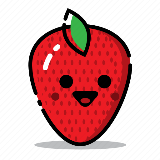 Food, fresh, fruit, funny, harticon, healthy, strawberry icon - Download on Iconfinder