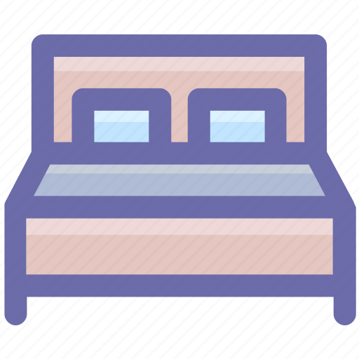 Bed, bed room, bedroom, bedroom furniture, double, double bed, furniture icon - Download on Iconfinder