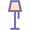 bulb, decoration, floor, floor lamp, interior, lamp, table lamp