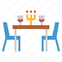 chair, dining, food, restaurant, table