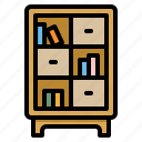 books, cabinet, furniture, library, shelf