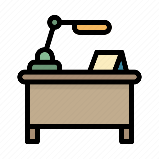 Desk, education, lamp, study, table icon - Download on Iconfinder
