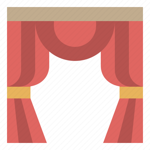 Curtains, decoration, furniture, household, window icon - Download on Iconfinder