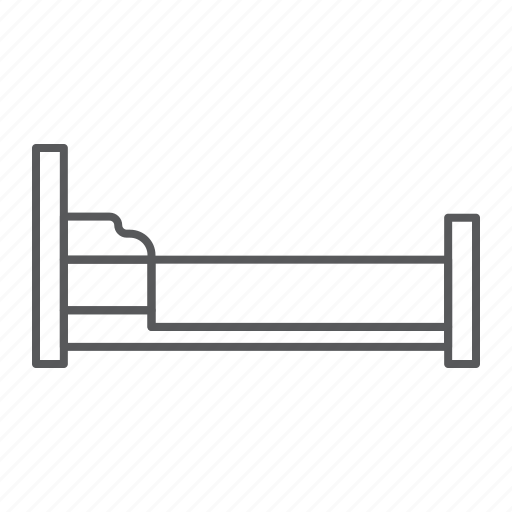 Bed, furniture, interior, hotel, bedroom, pillow icon - Download on Iconfinder