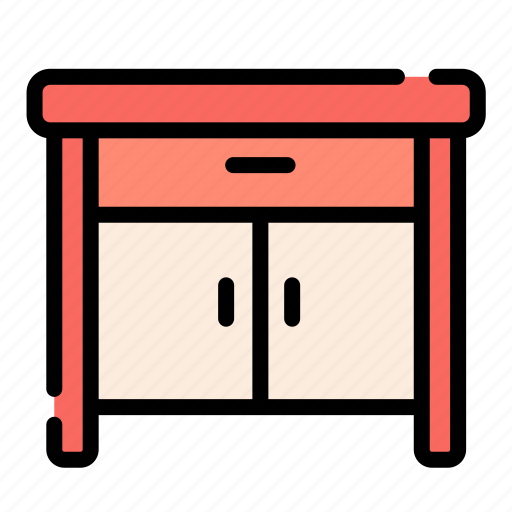 Drawer, storage, cabinet, table, interior, archive, furniture icon - Download on Iconfinder