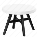 round, table, furniture, chair, desk, seat, interior, decoration