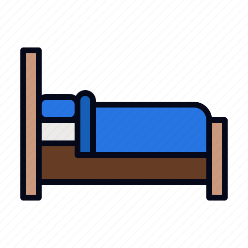 Bed, home, house, hostel, sleepy, furniture, room icon - Download on Iconfinder