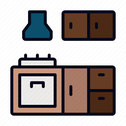 Kitchen, cabinet, storage, organization, cabinets, furniture, drawers icon - Download on Iconfinder