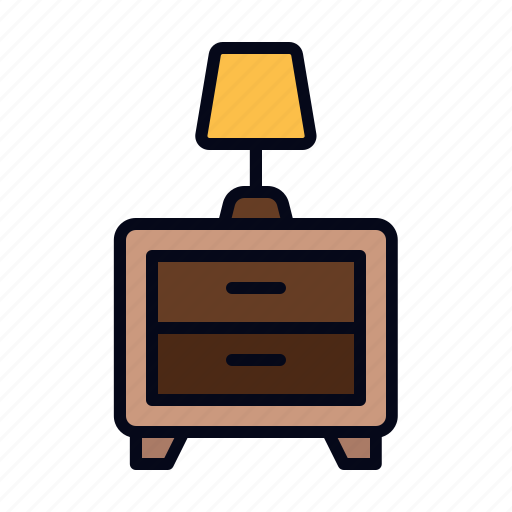 Night, stand, bedside, furniture, design, drawer, nightstand icon - Download on Iconfinder