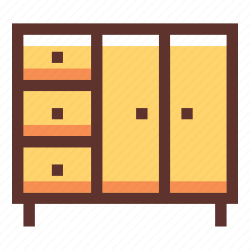 Drawercupboard, furniture, household icon - Download on Iconfinder