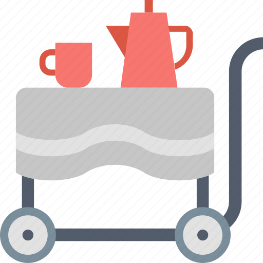 Coffee, table, cart, cup, food, furniture, kettle icon - Download on Iconfinder
