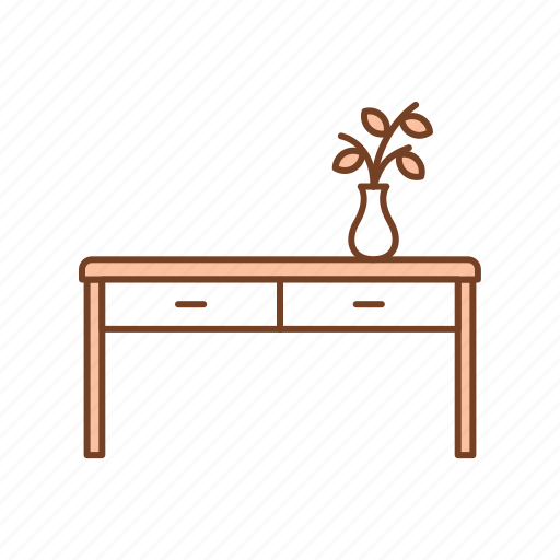 Flower, furniture, household, interior, table, vase icon - Download on Iconfinder