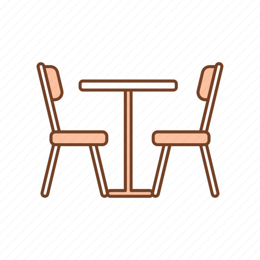 Chair, dine, dinner, furniture, interior, seat, table icon - Download on Iconfinder