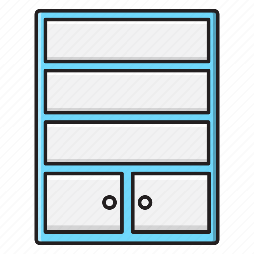 Bookcase, cabinet, drawer, furniture, interior icon - Download on Iconfinder