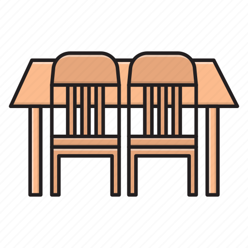 Chair, furniture, interior, table, wood icon - Download on Iconfinder