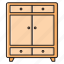 cabinet, decoration, desk, drawer, interior 